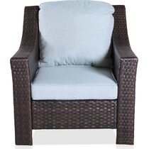 inlet blue outdoor chair   