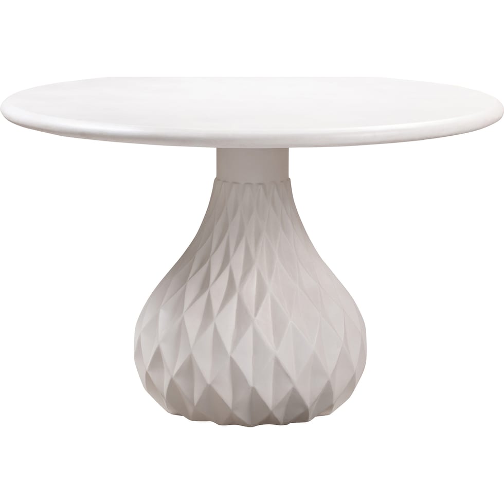 innsbruck white dining table   
