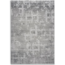 interlink gray area rug  x    