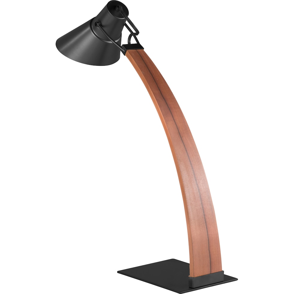 inwood red black table lamp   