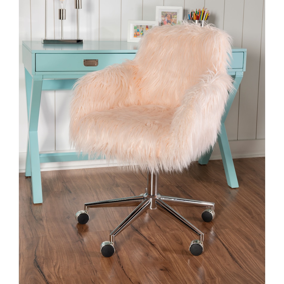 iona pink office chair   