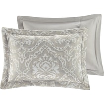 iris gray king bedding set   