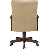 iris light brown desk chair   