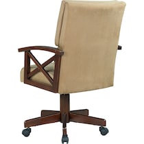 iris light brown desk chair   