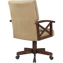 iris light brown desk chair   