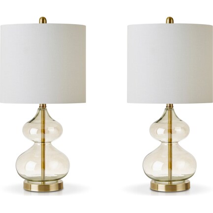 Irvine Set of 2 Table Lamps - Gold
