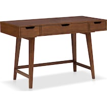 isaac dark brown desk   