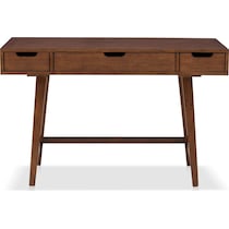 isaac dark brown desk   