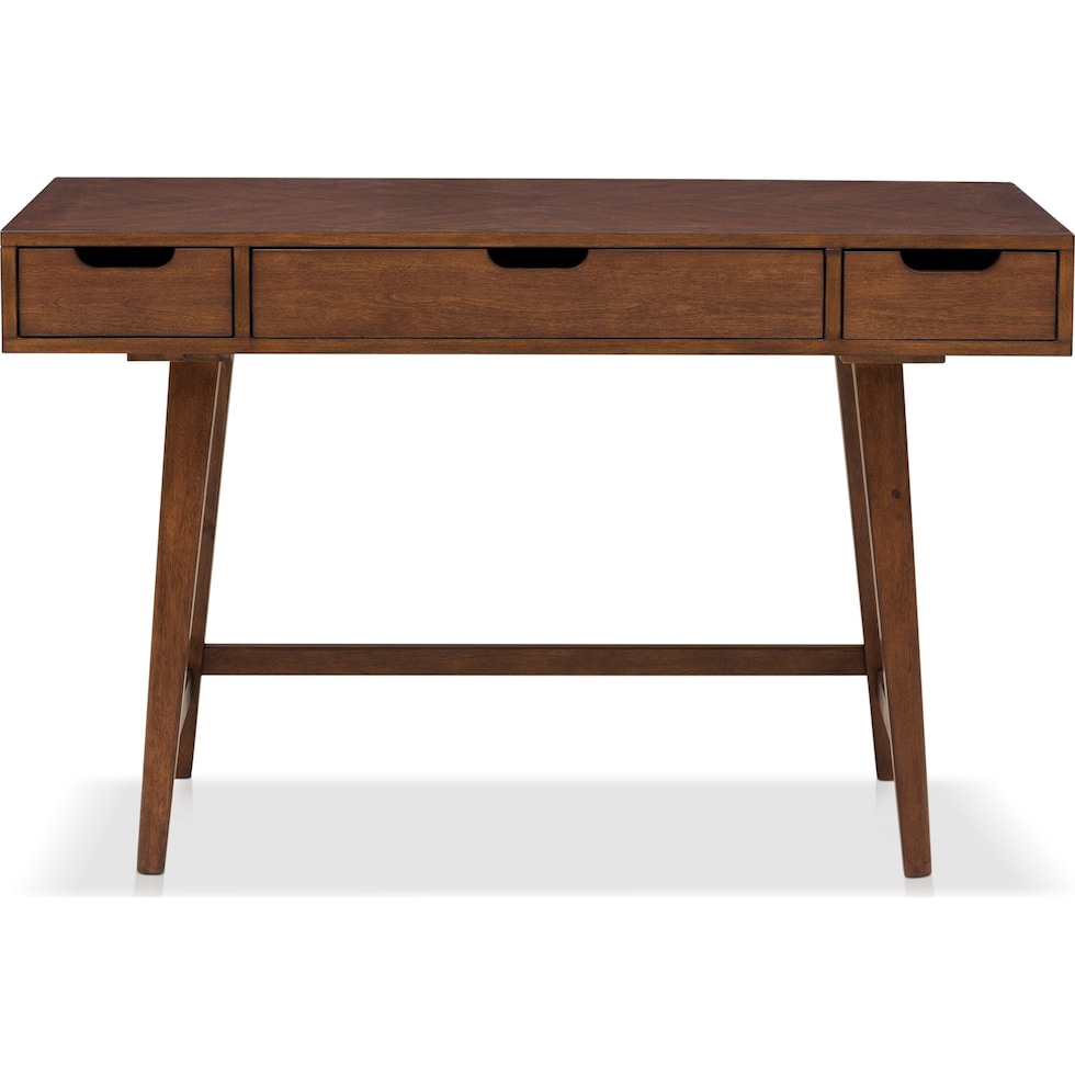 isaac dark brown desk   