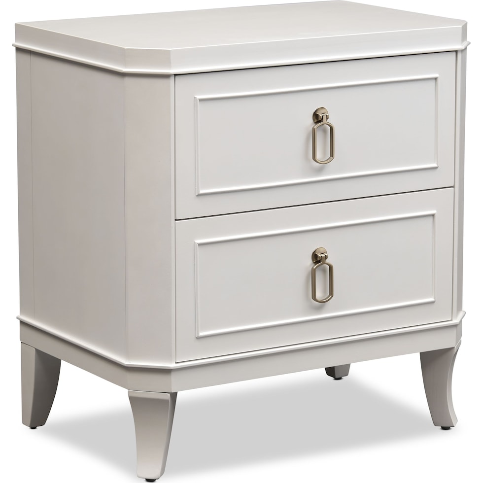 isabel white nightstand   