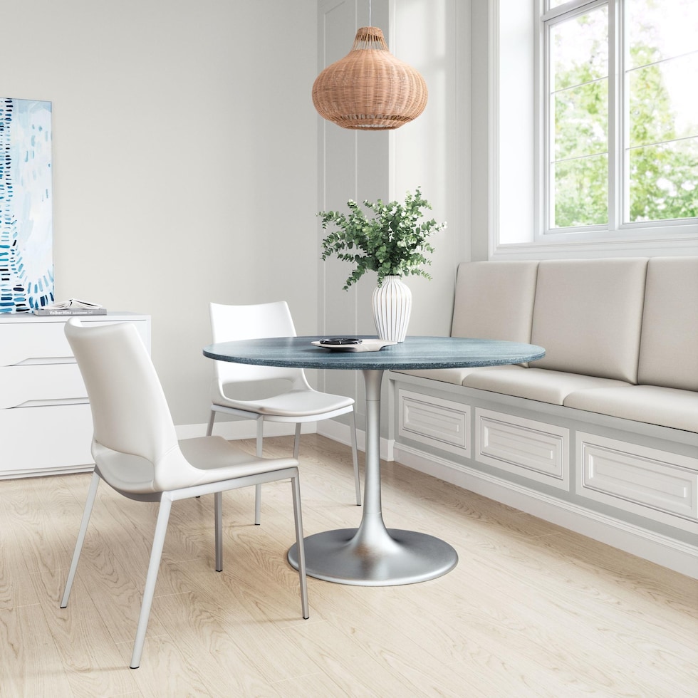 isabella gray dining table   
