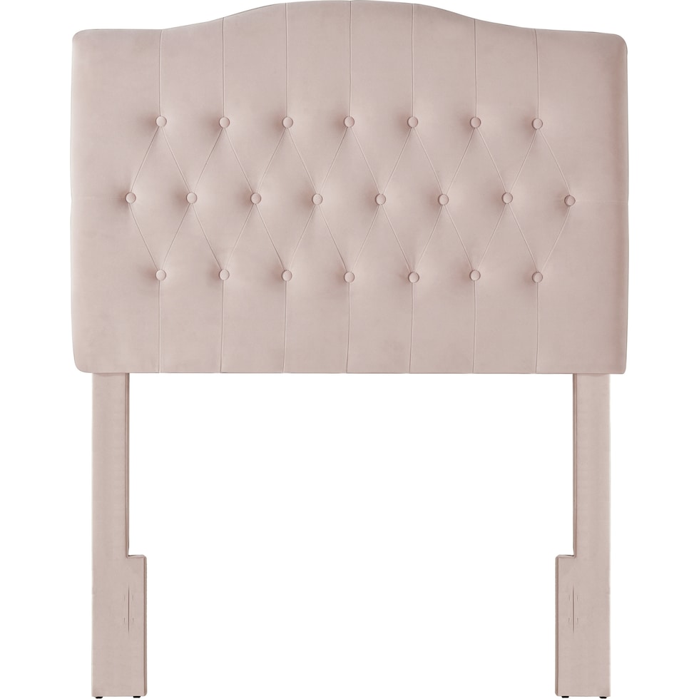isabella pink twin headboard   
