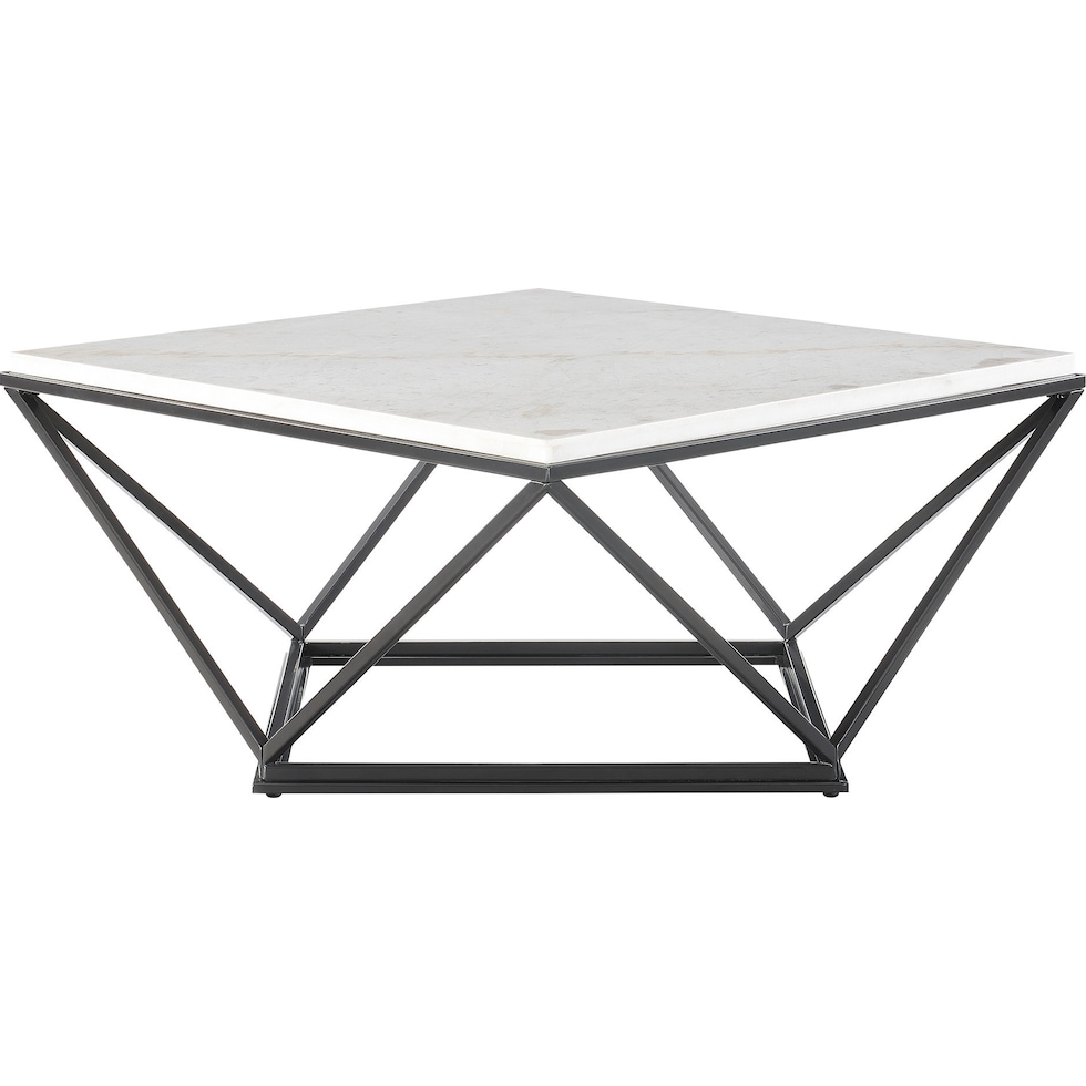 isadora white black coffee table   