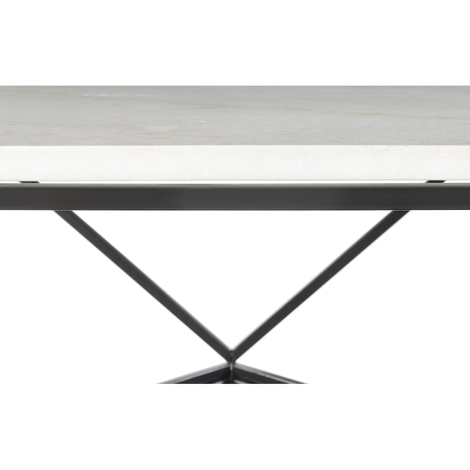 isadora white black coffee table   