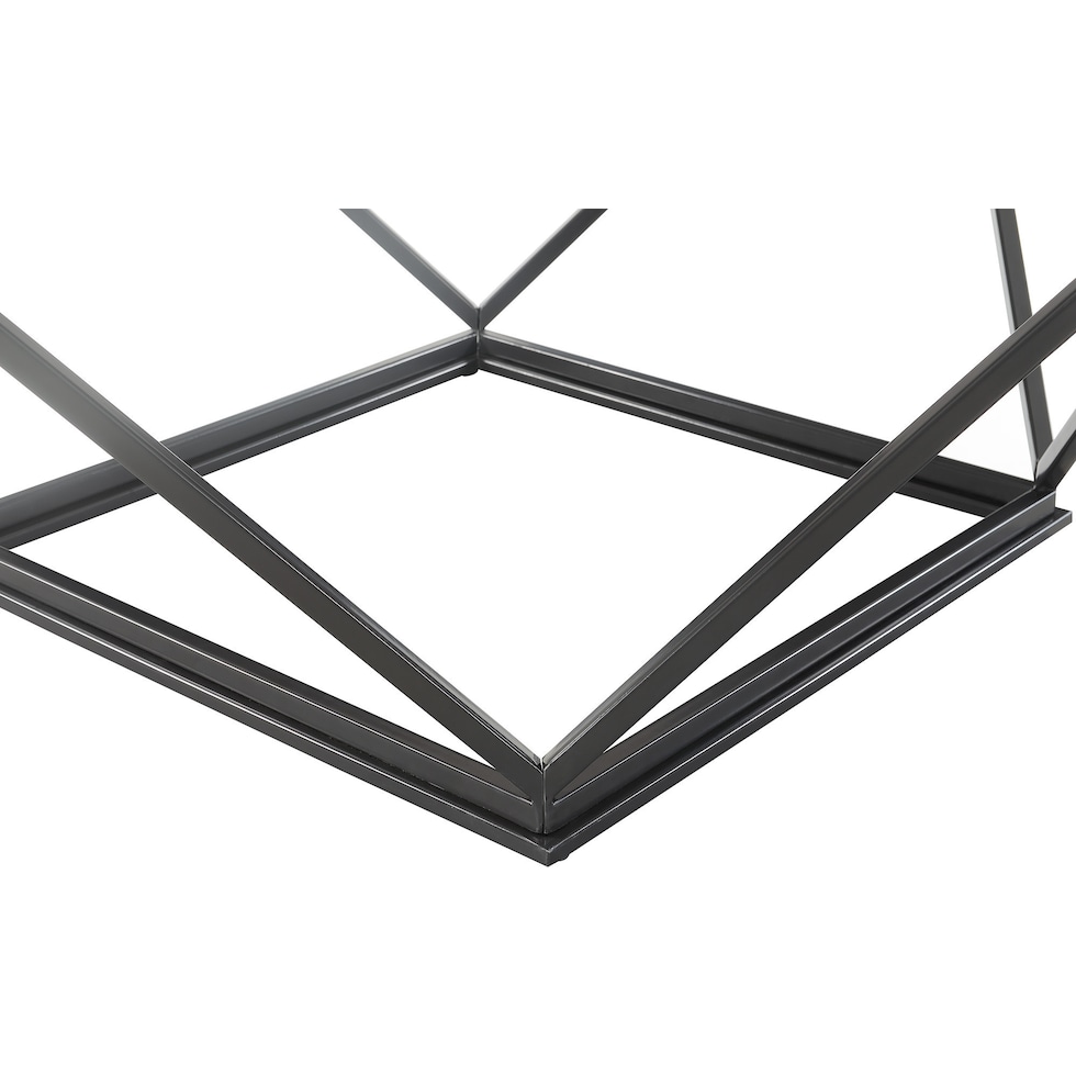 isadora white black coffee table   