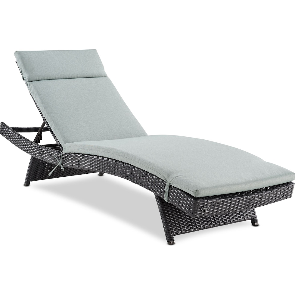 isla blue outdoor chaise   