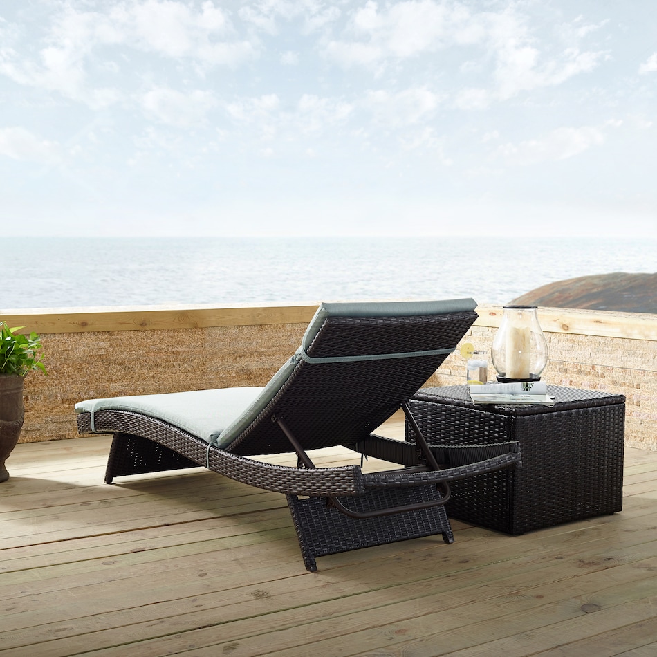 isla blue outdoor chaise   