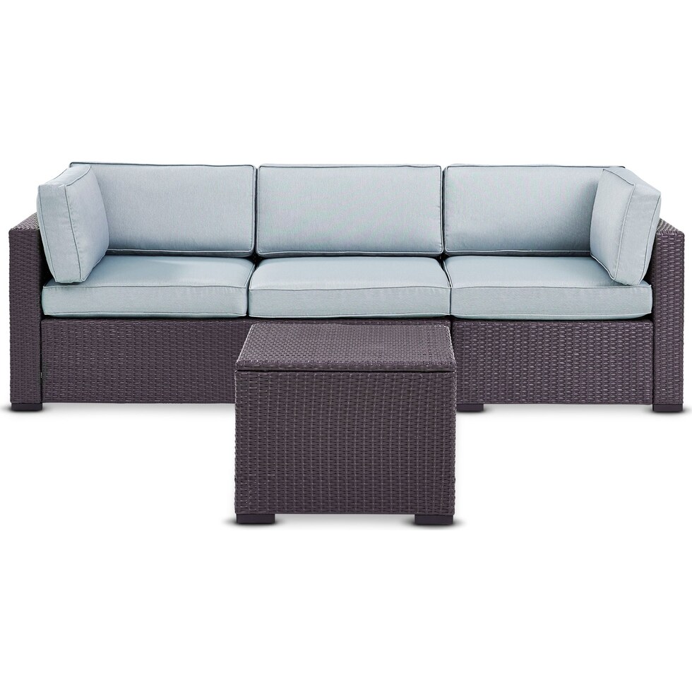 isla blue outdoor sofa set   