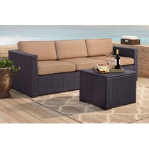 isla light brown outdoor sofa set   
