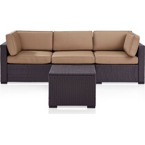 isla light brown outdoor sofa set   