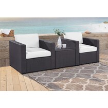 isla white outdoor chair set   
