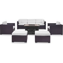 isla white outdoor sofa set   