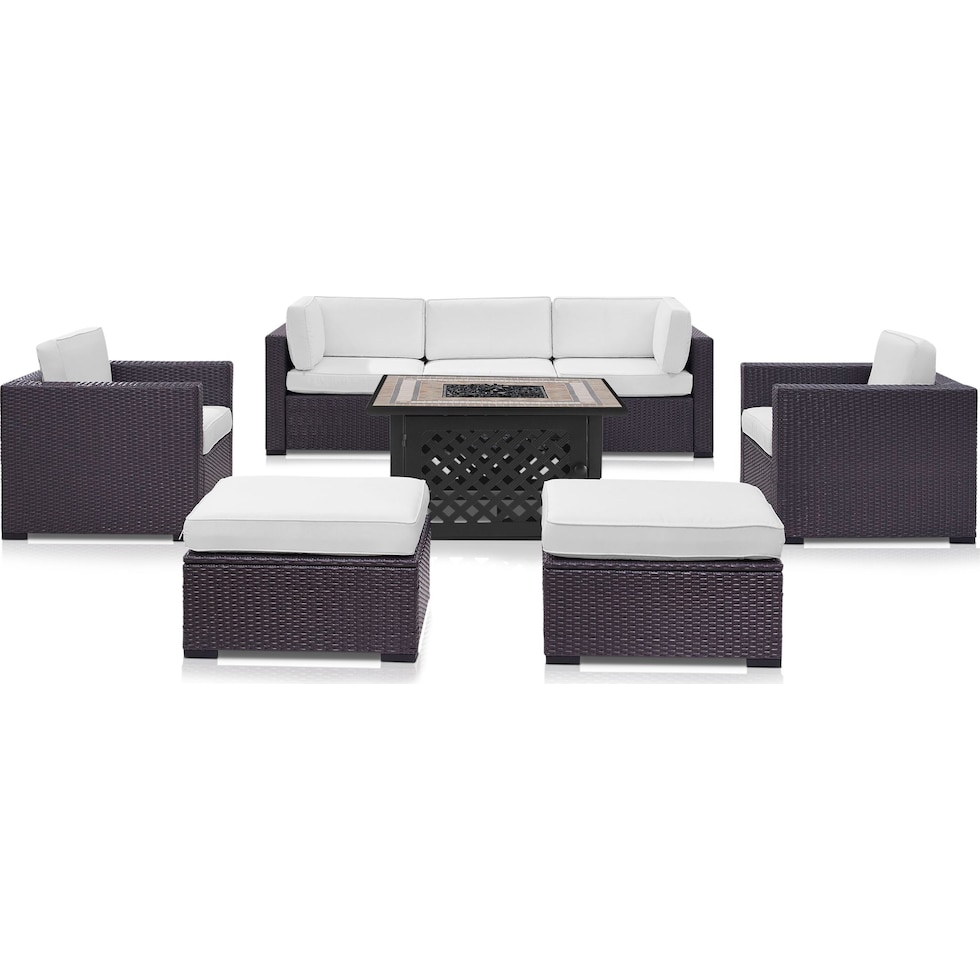isla white outdoor sofa set   