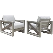 islander gray outdoor chair   