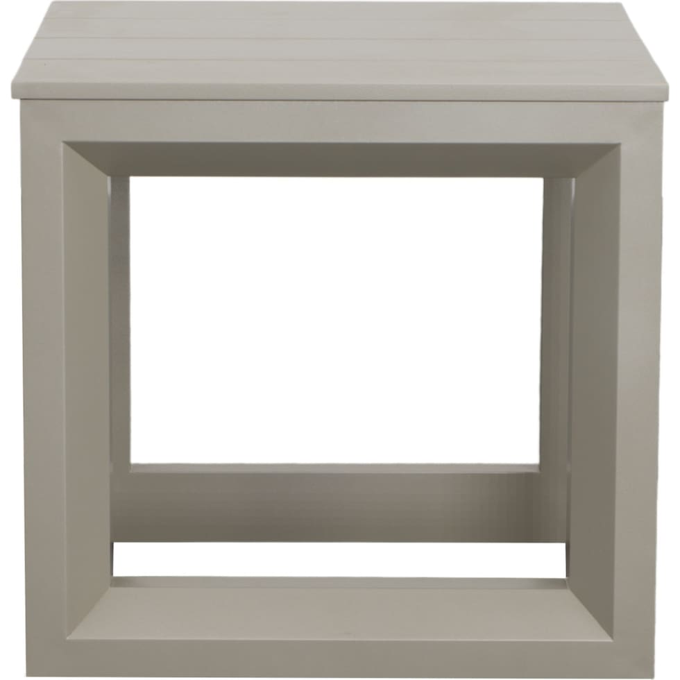 islander gray outdoor end table   