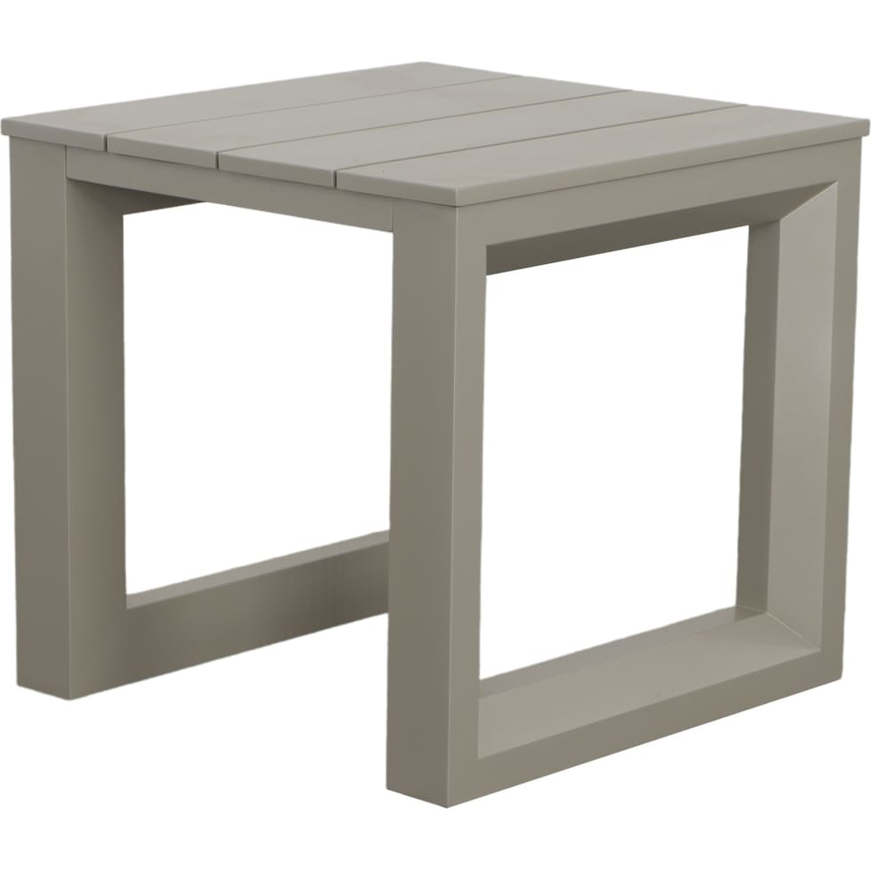 islander gray outdoor end table   