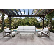 islander gray outdoor end table   