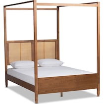 isolde dark brown king bed   