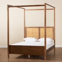isolde dark brown king bed   
