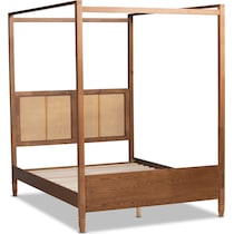 isolde dark brown king bed   