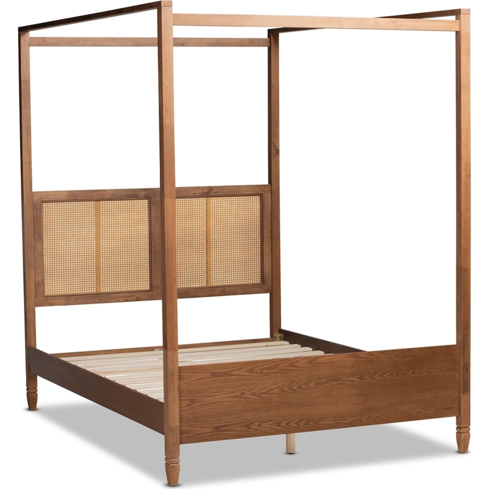 isolde dark brown king bed   