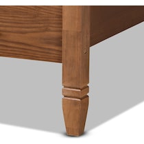 isolde dark brown king bed   