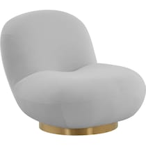 issey gray accent chair   