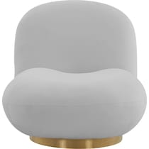 issey gray accent chair   