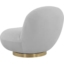 issey gray accent chair   