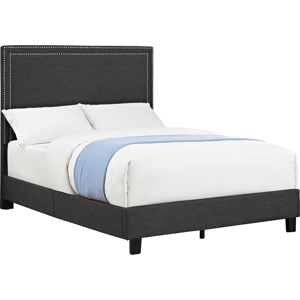 itzel gray full bed   
