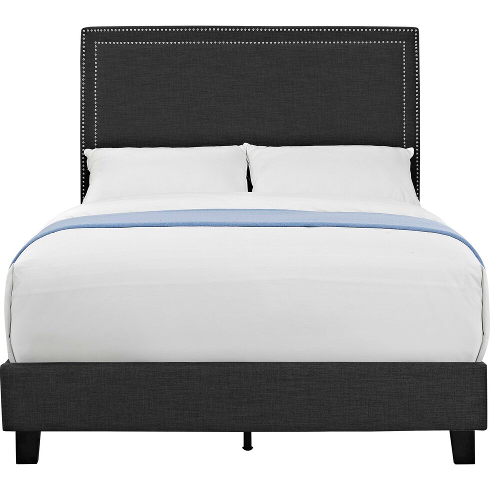 itzel gray full bed   