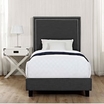 itzel gray twin bed   