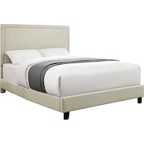 itzel white queen bed   