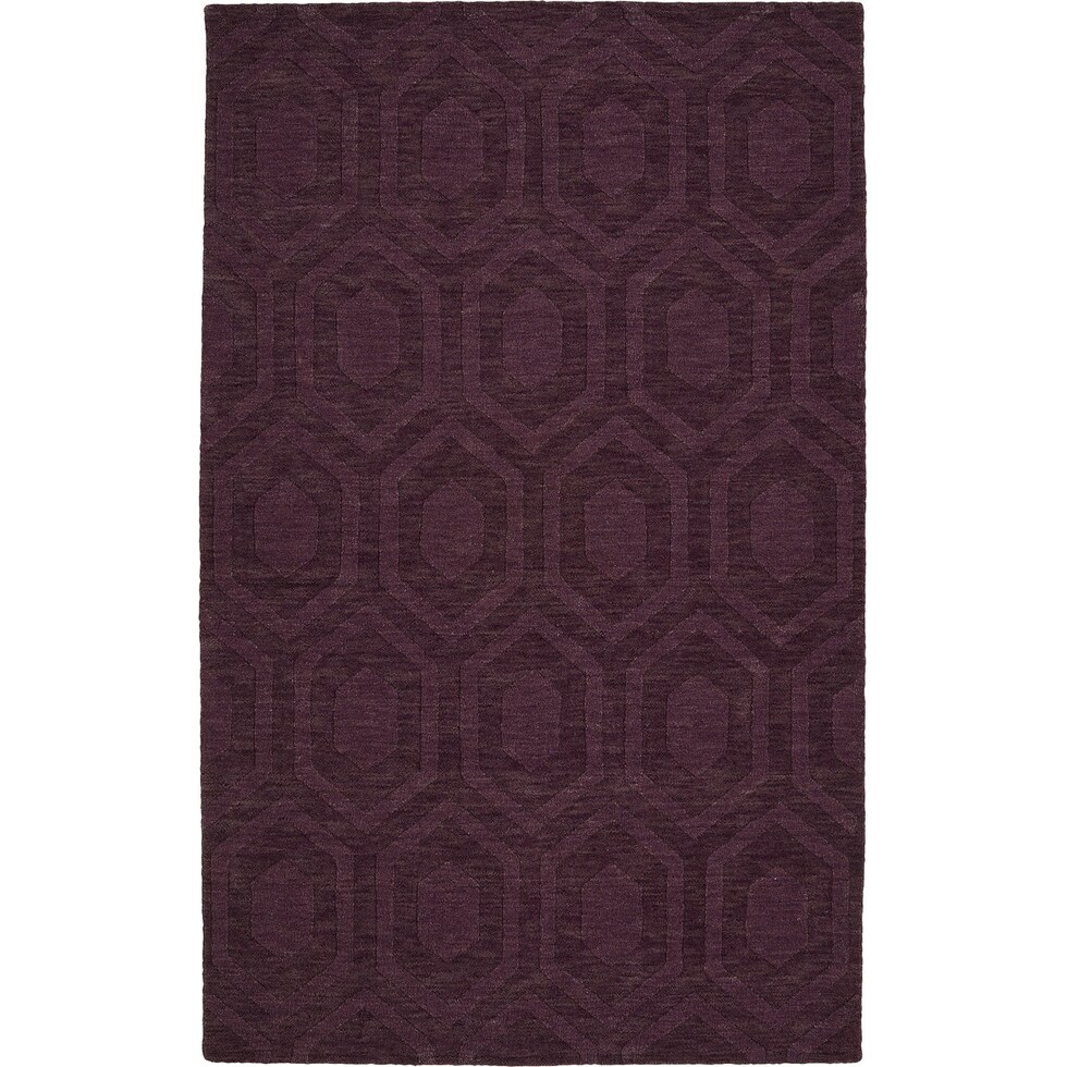 ives purple area rug  x    
