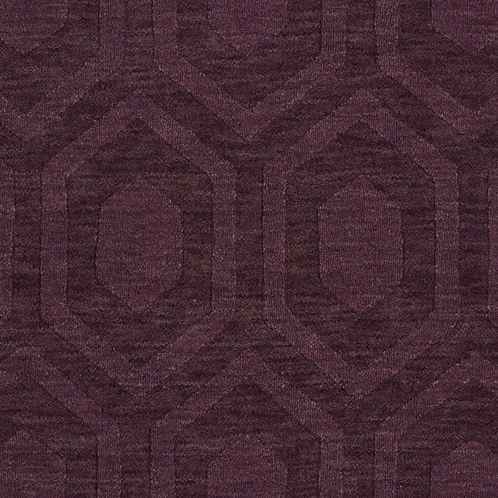 ives purple area rug  x    