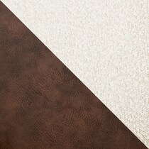 ivory dark brown swatch  