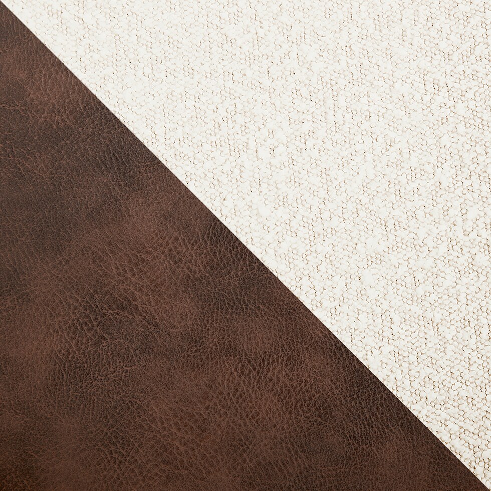 ivory dark brown swatch  