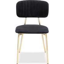 ivy black dining chair   