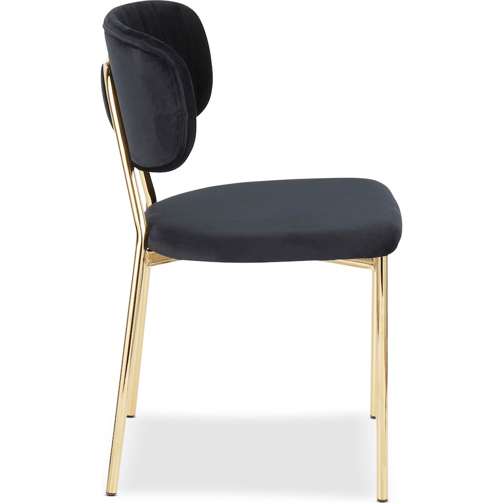 ivy black dining chair   