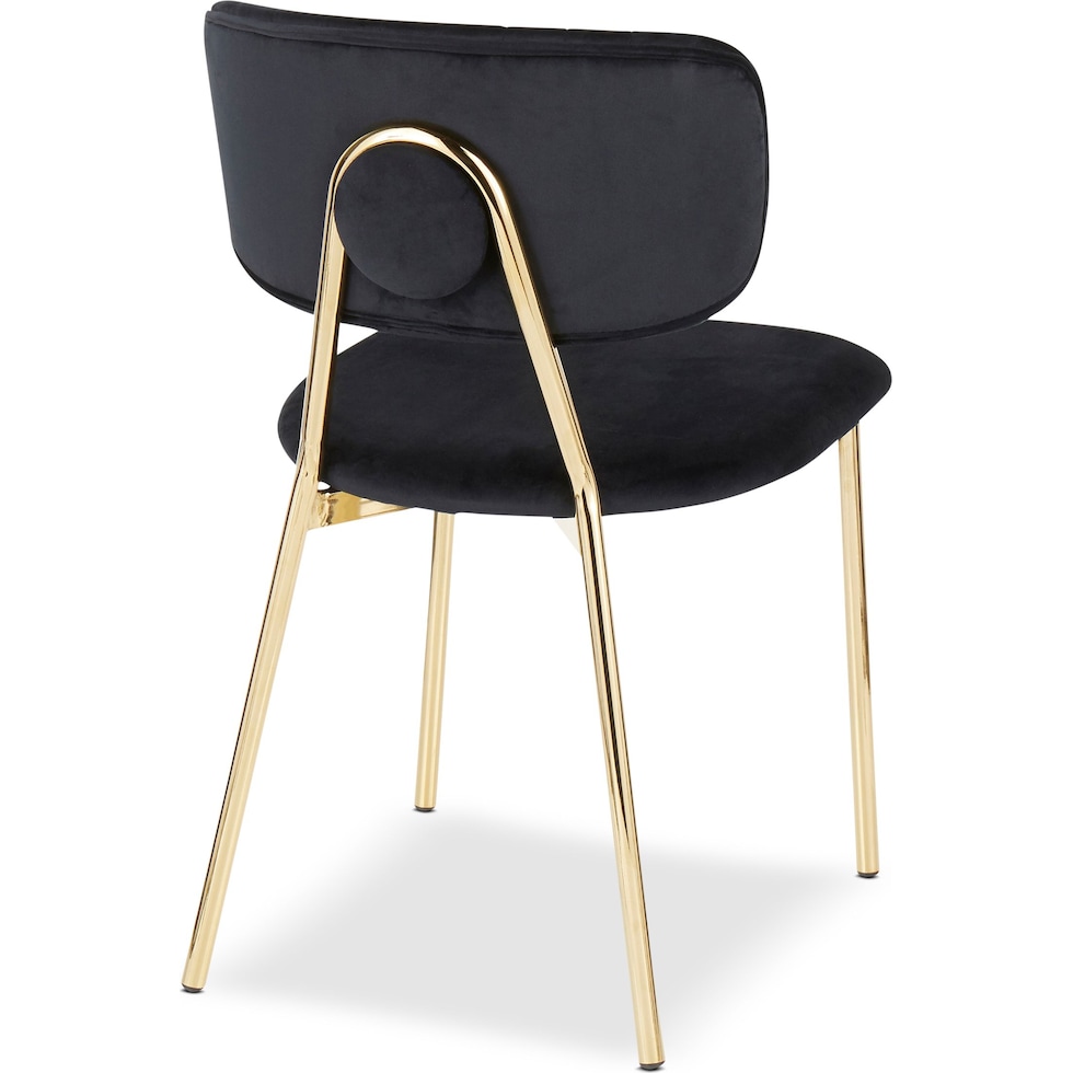 ivy black dining chair   